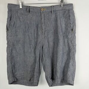 Tommy Bahama Relax Linen Shorts Sz 36‎ Flat Front Resort Beach Vacation Travel